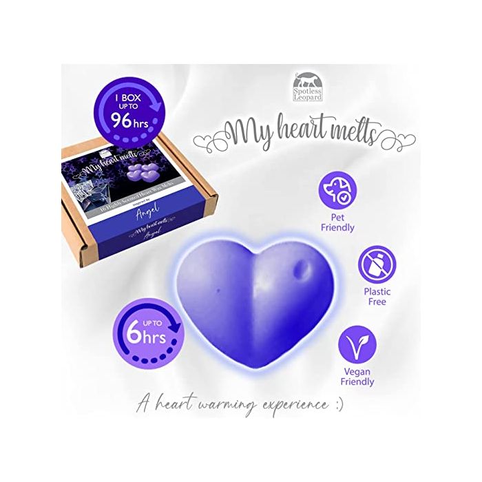 Angel Wax Melts: 16 x 5g Heart Shaped Wax Melts Scented and Inspired by Angel Perfume, Vegan & Pet Friendly, Cruelty & Plastic Free, Handmade in UK, Candle Alternative 2