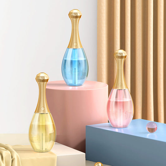 Mini Silent Portable Perfume Bottle USB Humidifier Mini Mute Colorful Atmosphere Light