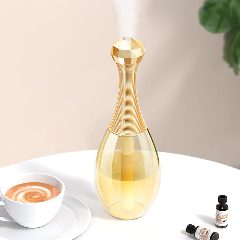 Mini Silent Portable Perfume Bottle USB Humidifier Mini Mute Colorful Atmosphere Light