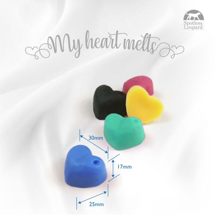 Fluffy Towels Wax Melts: 16 pcs Heart Shaped Melts Scented with Notes of Lemon, Apple, Lavender and Lily Fresh Wax Melt Set Plastic & Cruelty Free, Vegan & Pet Friendly.