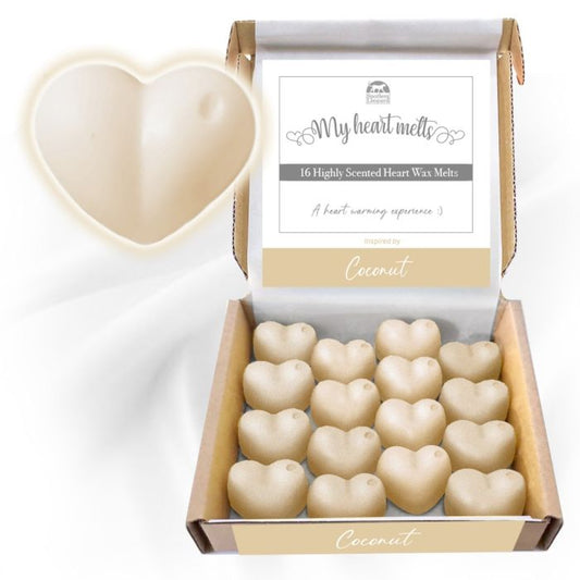 Coconut Wax Melts: 16 x 5g Heart Shape Scented Wax Melts, Vegan & Pet Friendly, Cruelty & Plastic Free, Candle Alternative 2